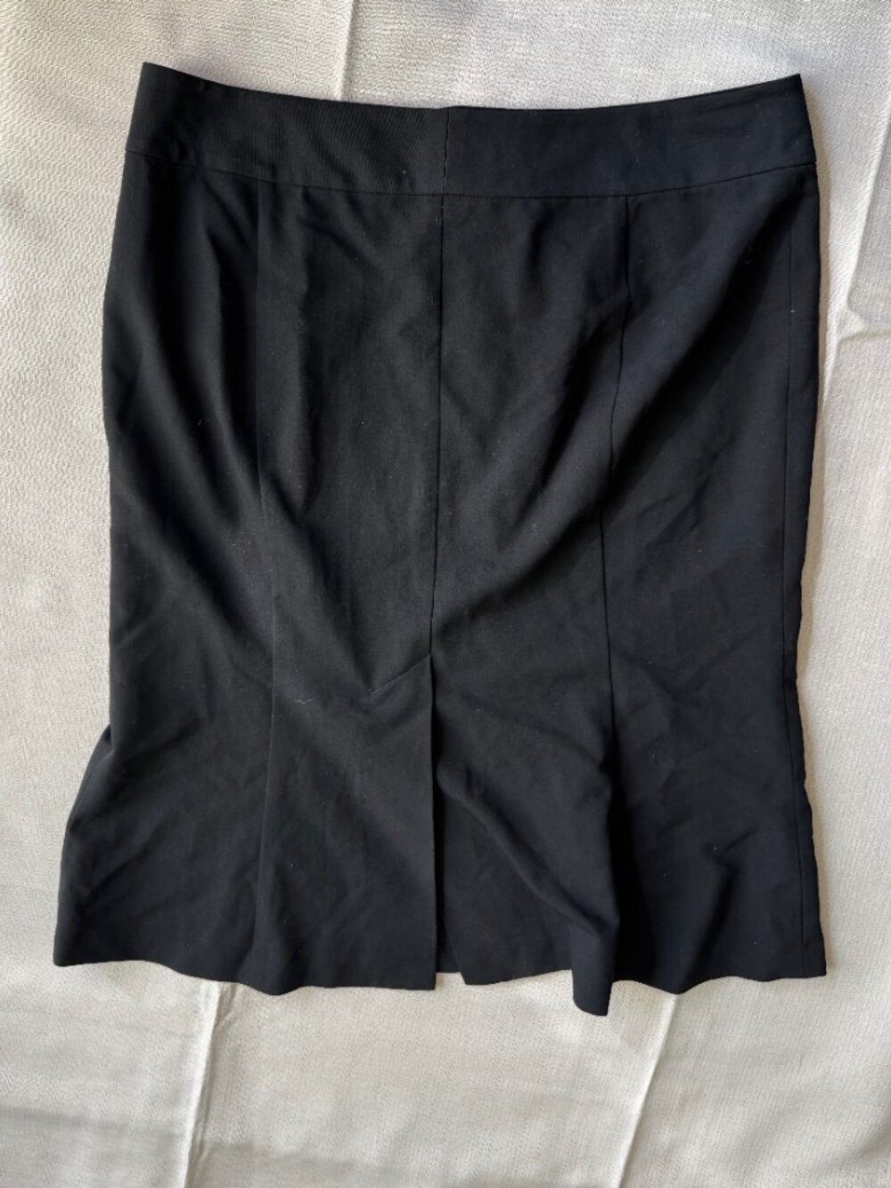 Women’s black Yank dressy knee length multiple slit skirt